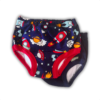 Cueca de treinamento azul para meninos, confortável e absorvente